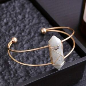 Copper wire glitterstone bracelet